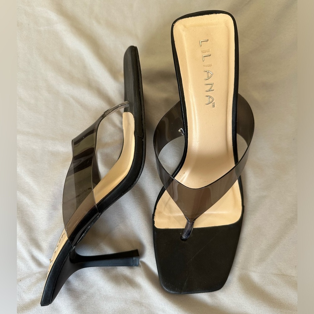 Black mini heels